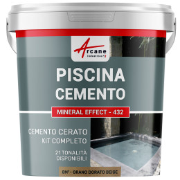 Kit microcemento marrone cacao per piscina in calcestruzzo