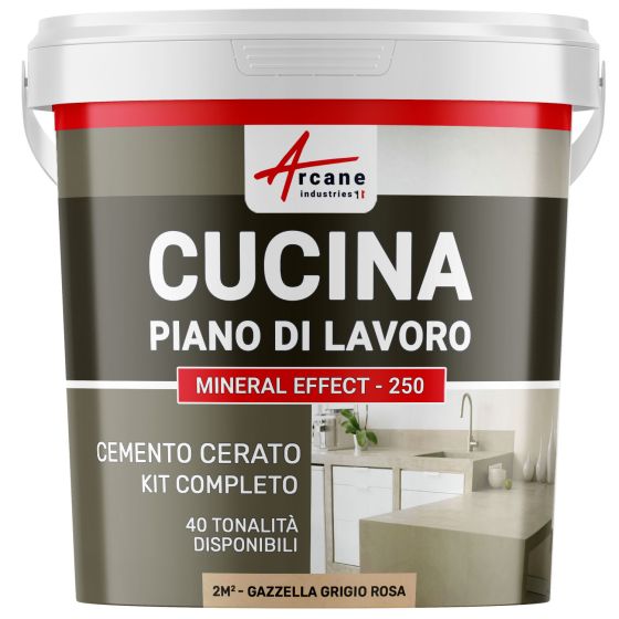 Cemento Cerato Cucina 2 m²  Gazzella Grigio Rosa