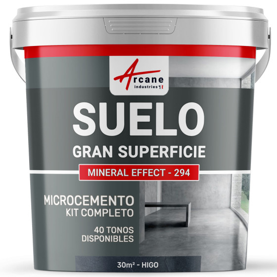KIT DE MICROCEMENTO PARA SUELO DE GRAN SUPERFICIE ALTA PROTECCIÓN - Higo - 30 m² (en 2 capas)
