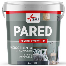 KIT DE HORMIGÓN PULIDO PARA PAREDES - Higo - 2 m² - Acabado mate