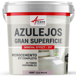 Kit microcemento morado para azulejos, para superficies de 30m²