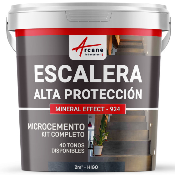 Hormigón Pulido para Escaleras - Kit Completo - Higo - 2 m² (en 2 capas)