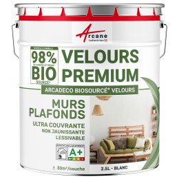 ARCADÉCO BIOSOURCÉ VELOURS - Blanc - 2.5 L
