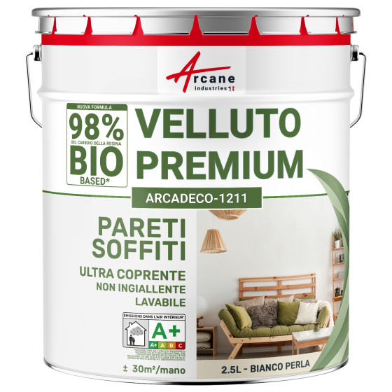 ARCADÉCO BIOSOURCÉ VELOURS BLANC - Blanc Perlé - RAL 1013 - 2.5 L