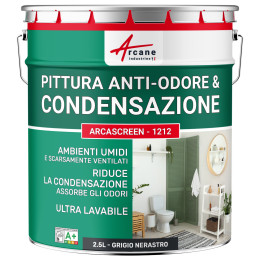 Vernice nera anti-condensazione, anti-odori per ambienti umidi: ARCASCREEN - 1212