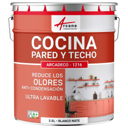 Pintura lavable para cocina: para paredes y techos de cocina - ARCADECO - 1216