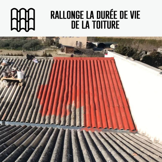Résine d'Etanchéité pour encapsulage support amiante : ARCACOVER AMIANTE