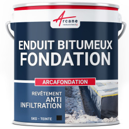 Enduit bitumeux d'imperméabilisation pour fondation parpaing maison : ARCAFONDATION