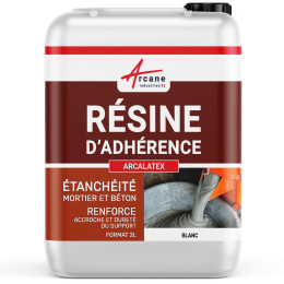 Résine d'accrochage mortier et béton : ARCALATEX-2L-Blanc-Couleur / Aspect