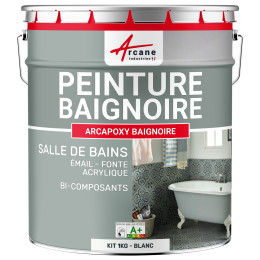 Résine rénovation baignoire lavabo bac à douche émail salle de bain - ARCAPOXY BAIGNOIRE