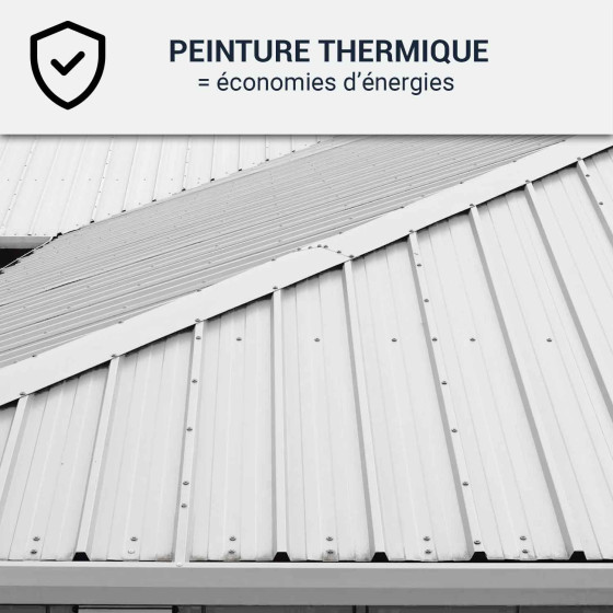 Coolroof, Peinture anti chaleur toit métallique : Arcareflect Antico