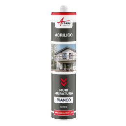 Mastice Acrilico per Muri e Muratura: ARCAMASTIC MACONNERIA 300 ml x 1 Bianco
