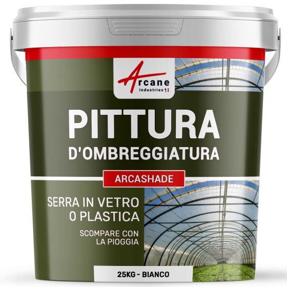 Vernice ombreggiante per serre agricole o industriali - ARCASHADE 25 kg Bianco
