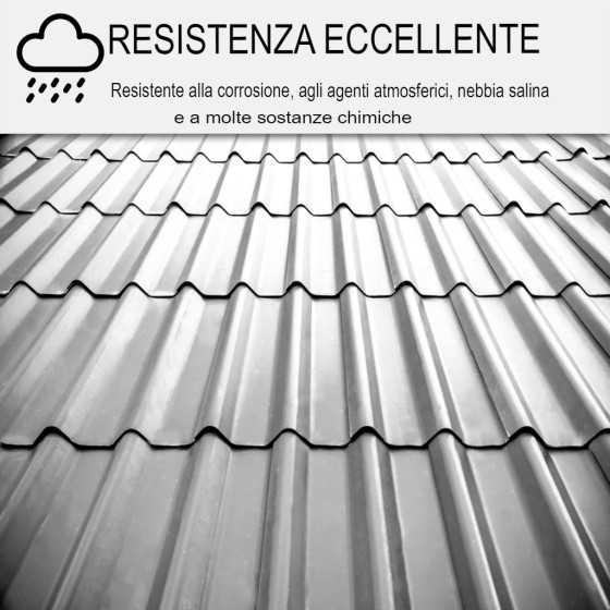Resina per l'impermeabilizzazione di tetti e banchine in acciaio, rivestimento impermeabile: ARCAROOF ANTICO