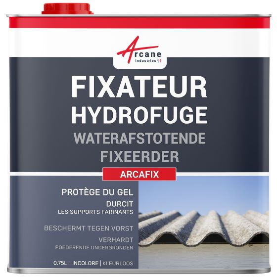 Waterafstotend fixeermiddel voor broos oppervlak tegen stof: ARCAFIX