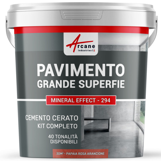 Kit Cemento Cerato Rosa Pavimento Grandi Superfici Alta Protezione