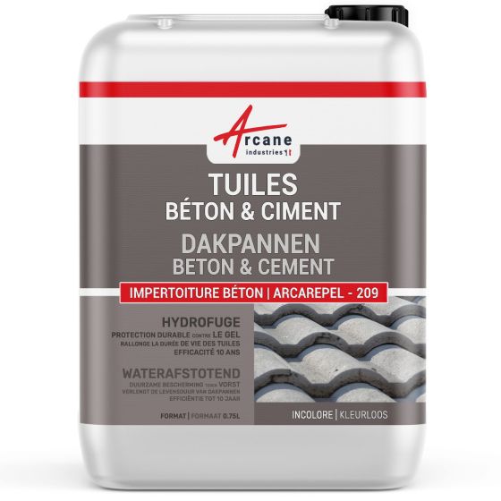 Waterafstotend kleurloos impregneermiddel voor beton- en cementdaken: ARCAREPEL -209