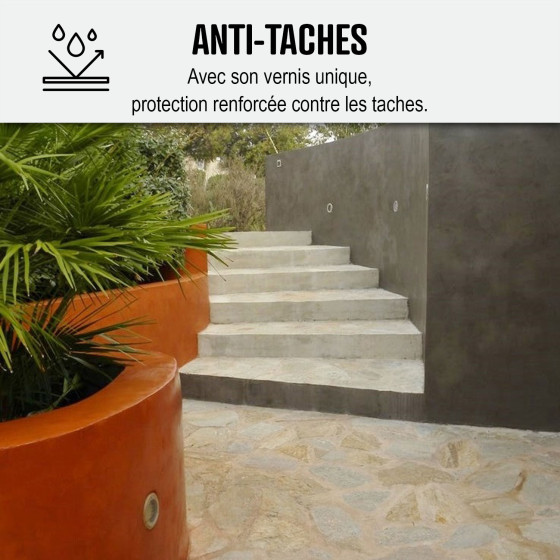 KIT GEWAXT BETON BUITEN - Gewaxt beton voor buiten voor vloer, muur, terras, balkon, trap