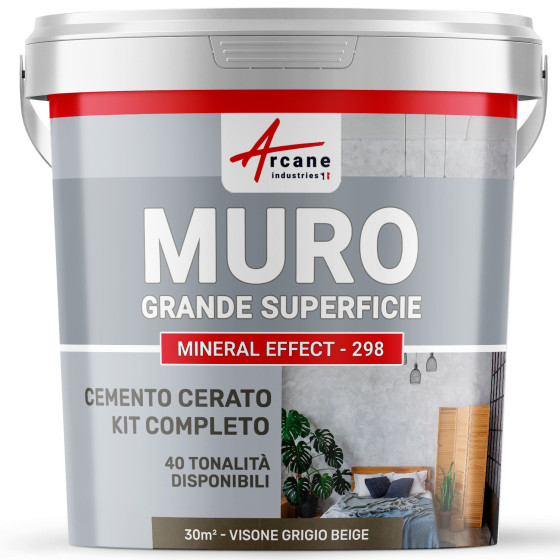 KIT BETON CIRE VOOR GROTE OPPERVLAKKEN - Speciaal Beton Cire voor Muren