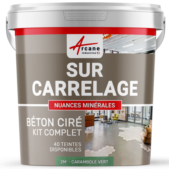 GEWAXT BETON KIT OP TEGELS