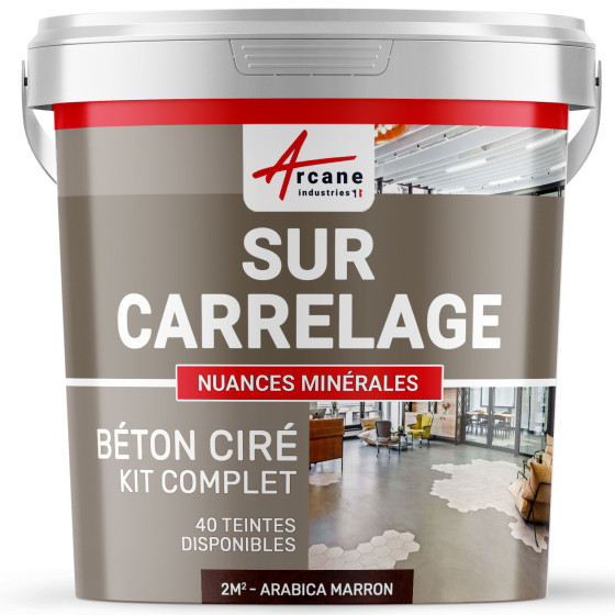 GEWAXT BETON KIT OP TEGELS