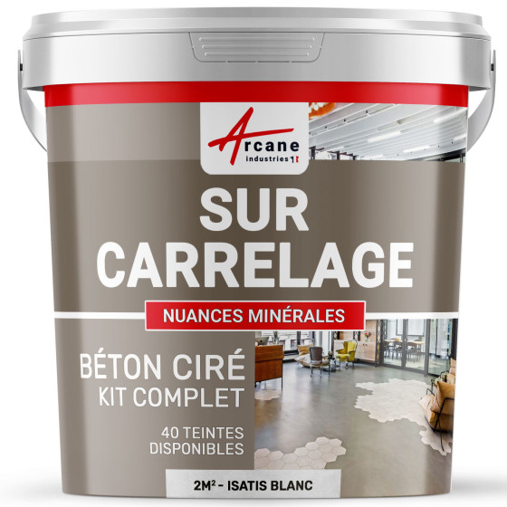GEWAXT BETON KIT OP TEGELS