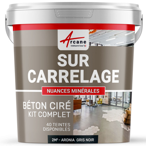 GEWAXT BETON KIT OP TEGELS