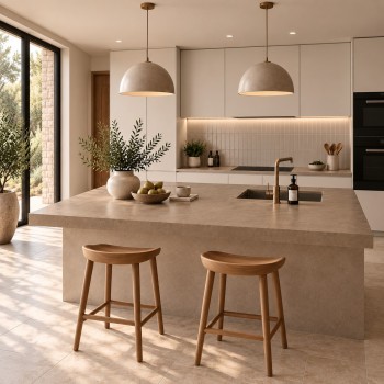 Beton cire keuken, werkblad